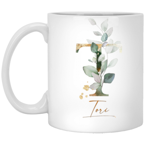 Botanica and Gold Herbs -- 11 oz. White Mug -- Tori