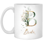 Botanica and Gold Herbs 11 oz. White Mug --  Brooke