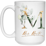 Botanica and Gold Herbs 15 oz. White Mug -- Mrs. Morita