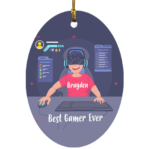 Gamer Ornament -- Brayden -- 2 -- CC