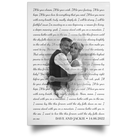 Dave & Jackie - CC 12x18 Poster - 1.3 Truly Deeply