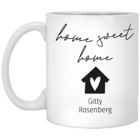 New Home Mug (Home Sweet Home) -- 11 oz --Gitty -- customcat