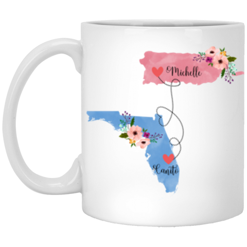 Couples Anniversary -- 11 oz. White Mug --  Canito &Michelle