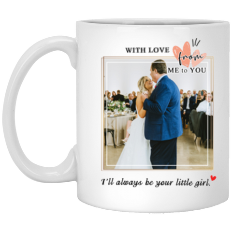 Name Photo -- 11 oz. White Mug -- your little girl -- cc