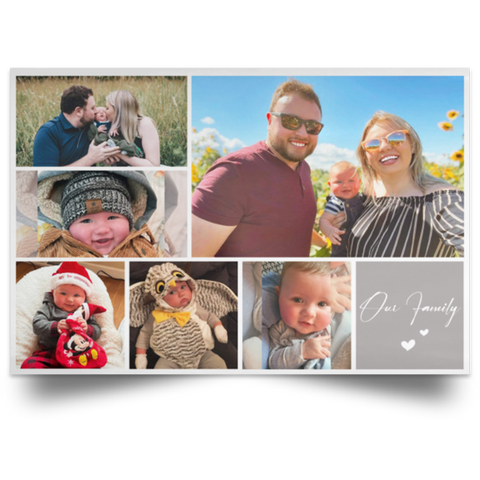 Photos Collages Prints -- Poster 12''x18'' -- Our family
