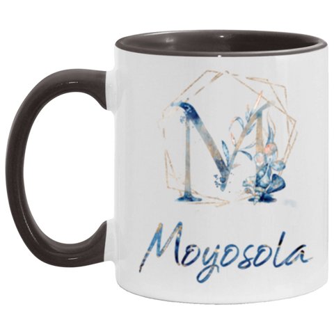 Name Mug(An Underwater Style) -- Black Accent Mug -- Moyosola -cc