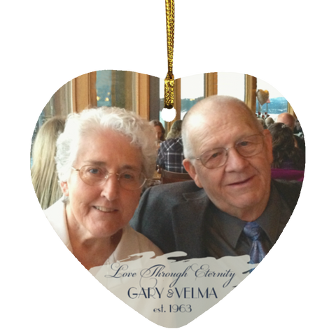 Christmas Ornaments(Custom Your Image) -- Heart --Gary and Velma