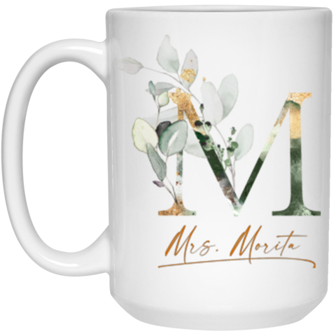 CC 15 oz. White Mug - Mrs. Morita