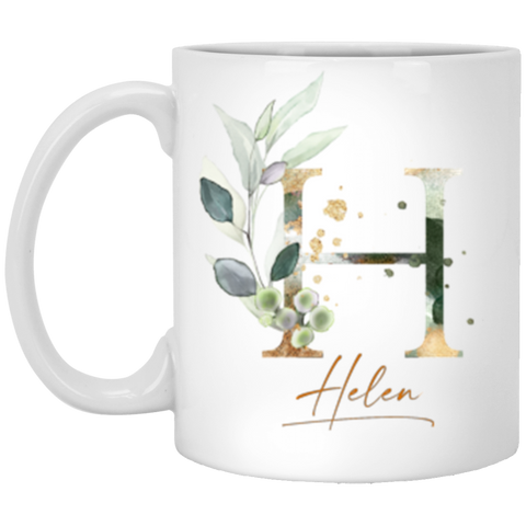 Name Mug -- Helen -- Botanica and Gold Herbs -- 11oz -- CC