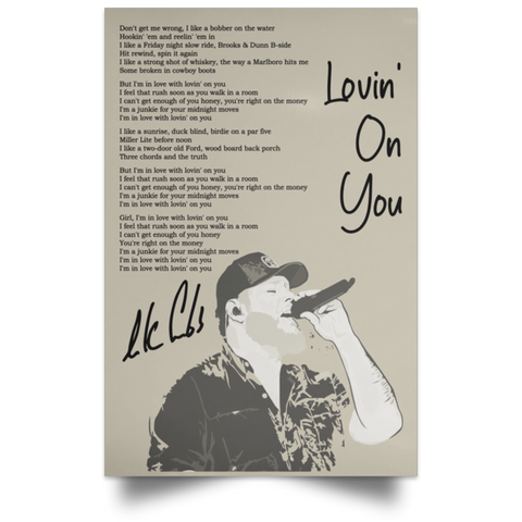 CC Satin Portrait Poster 24x36 - Lovin’ on You - Beautiful Crazy 1