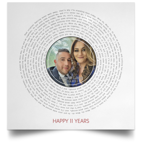 CC 24x24 Poster - Dany & Libby - Happy 11 Years