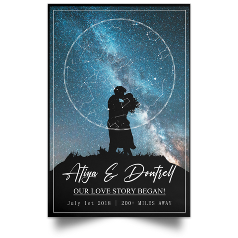 Star Map - Atiya & Dontrell - CC Poster 32x48