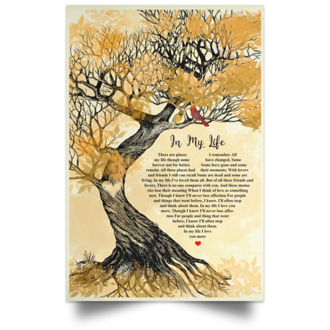 CC Satin 12x18 Poster - In My Life - Design 3