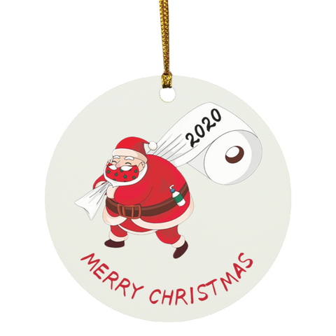 Personalized Christmas Ornaments(Custom San-ta Christmas) -- Circle -- 3