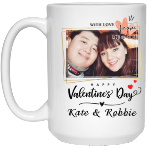Valentine's Day Mug -- 15oz -- Kate & Robbie -- CC