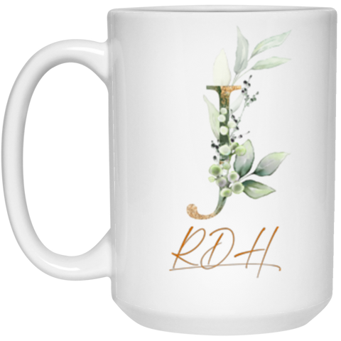 CC 15oz. White Mug - RDH J - Botanica