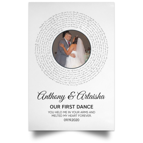 Vinyl -- Anthony & Artaisha  --12x18 -- CC