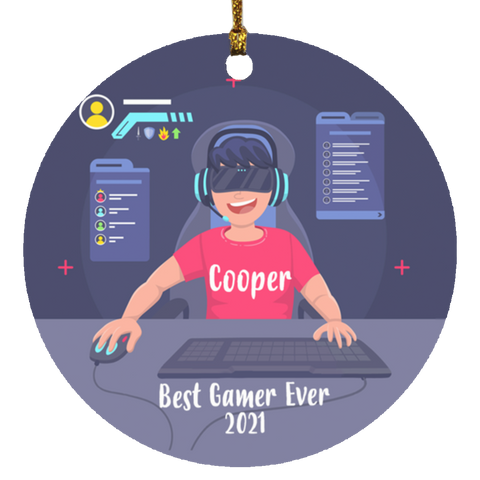 Gamer Ornament --  Cooper 2021 -- 2 -- CC