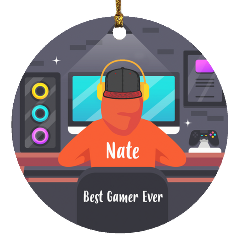 Gamer Ornament -- Nate -- 1 -- CC