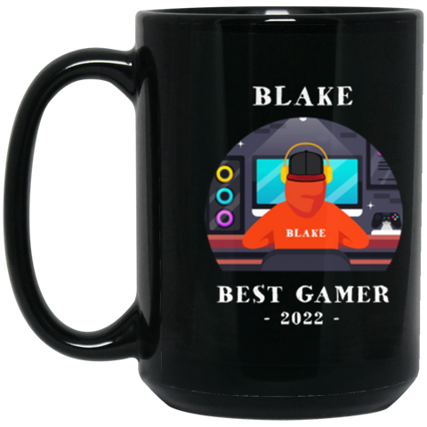 Gamer Mug -- BLAKE -- 1-- 15 oz. Black -- CC