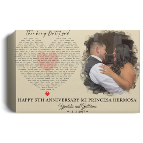 CC Landscape Canvas 1.5in - Thinking Out Loud -  Yandalis and Guillermo 11/11/2017