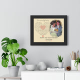 Music Lyrics Song -- Black framed 11"x14" -- Steve & Andrea