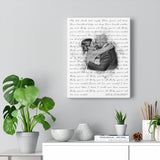 Music Lyrics Song -- Canvas 11"X14" -- Jon & Liz
