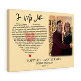 Lyrics -- DEBBIE AND SEAN 10.10.21 -- Canvas 12x16 -- Printify (New)