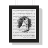 Lyrics Song -- Black framed poster/ 11"x14" --  Josh and Amanda
