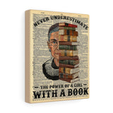 CREATORY Never Underestimate The Power Of A Girl -- Canvas 8"x10" -- 1-- printify