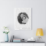 Lyrics Song -- Canvas 18"X24" -- Brian & Crystal