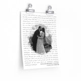 Lyrics Song -- poster/ 9''x11'' -- Kyle and Bethany