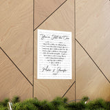 Lyrics Song -- poster/ 11''x14'' -- Maher & Jennifer 1987