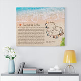 Lyrics -- Jason & Lori 06.27.1997 -- Canvas 24x30 -- Printify