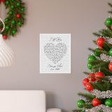 Lyrics Song Prints -- poster/ 11''x14'' -- Love, Nikki