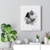 Lyrics -- Jarel & Jackie 12/20/2019 -- Canvas 11x14 -- Printify