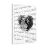 Lyrics -- Terri&Bryan -- Canvas 18x24 -- Printify