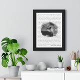 Music Lyrics Song -- Black Framed 12”x16” -- Tom & Jess