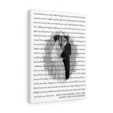 Lyrics -- Matt and Denise 06/21/1997 -- Canvas 12x16 -- Printify