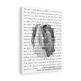Lyrics -- Joseph & Breanna 03.13.21 -- Canvas 12x16 -- Printify