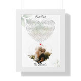 Lyrics -- The Shelton’s (Best Part) -- White framed 12x16 -- Printify
