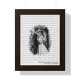 Music Lyrics Song -- Black framed 11"x14" -- Weston & Elizabeth