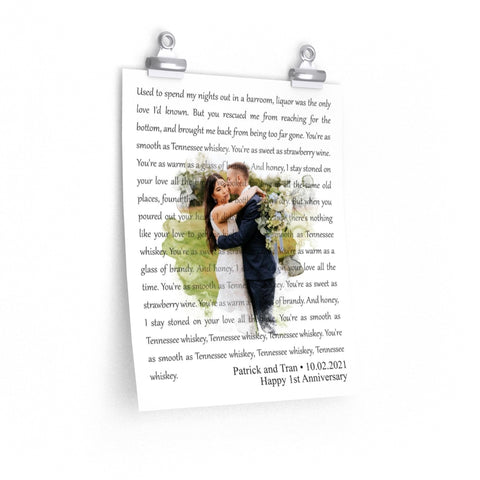 Couple Photo -- Poster 11"x14" -- Patrick and Tran 10-02-2021