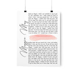 Printify Premium Matte 11x14 Poster - Maggie May - Font Title 1 - Font Lyrics 3