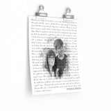 Lyrics -- Steven & Ashlee -- 9x11 -- Printify