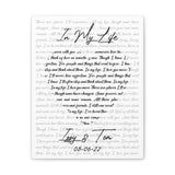 Canvas Gallery Wraps 11x14 Printify - In My Life - Izzy & Tom 08-06-22