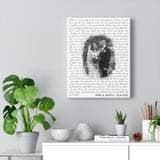 Lyrics -- Mark & Jessica 10.24.2020 -- Canvas 11x14 -- Printify
