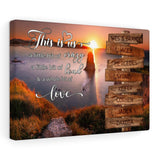 Street poster -- Wes & Brandi Jacey -- Canvas 12x18 -- Printify