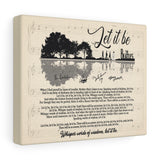 Let-It-Be Lyrics  -- Canvas 8"x10" -- 2
