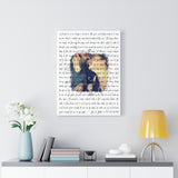lyrics -- Joe & Julie 07.01.2016 -- Canvas 18x24 -- printify